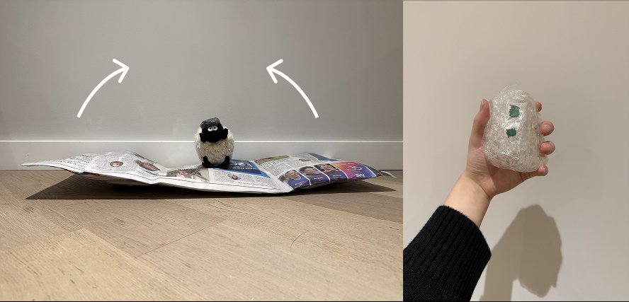 Twin Objects prototype — a leave-behind form for the dog and a handheld companion for the owner